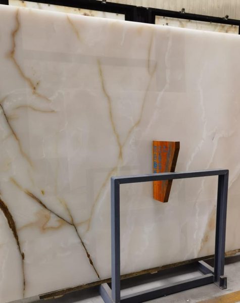 White Multi Onyx Slab