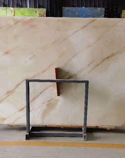 White Multi Onyx Slab