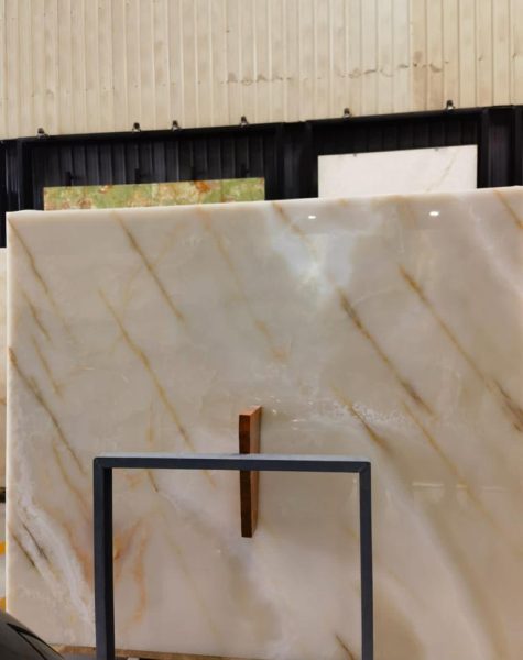 White Multi Onyx Slab