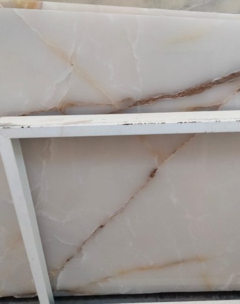 White Multi Onyx Slab