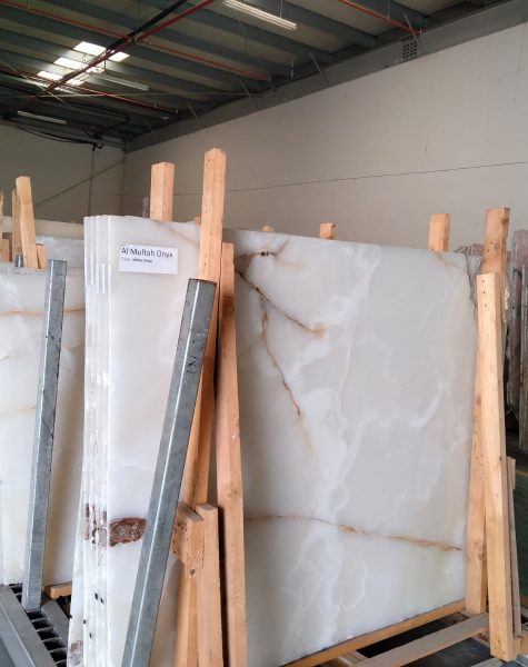 White Multi Onyx Slab